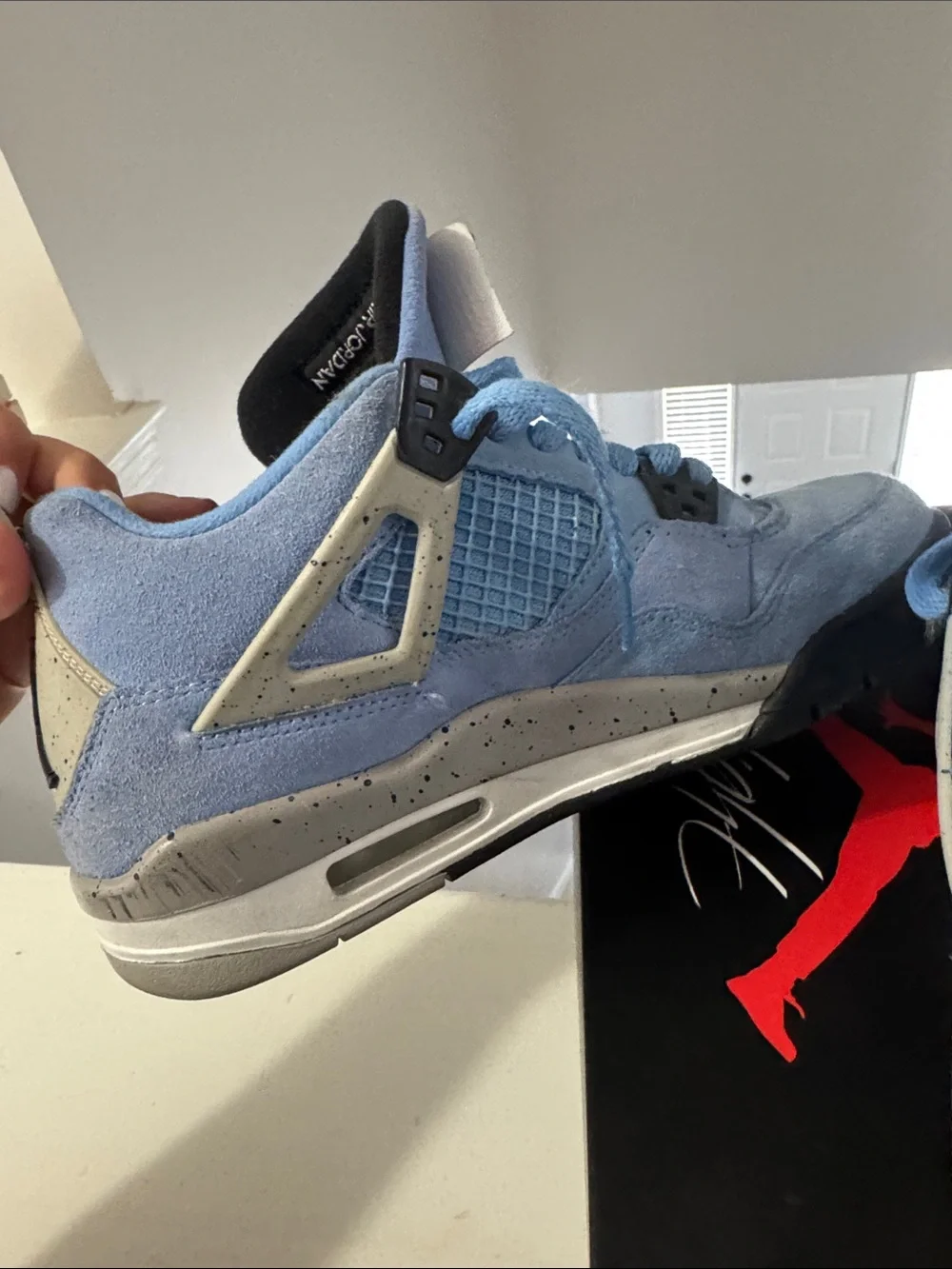Nike Air Jordan 4 Retro (GS) Black/Blue Box Label